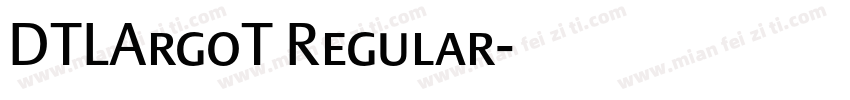DTLArgoT Regular字体转换